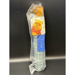 Avon Disney Pooh Umbrella Y2K Gray Black Plaid Bumblebees Honey Pot Handle
